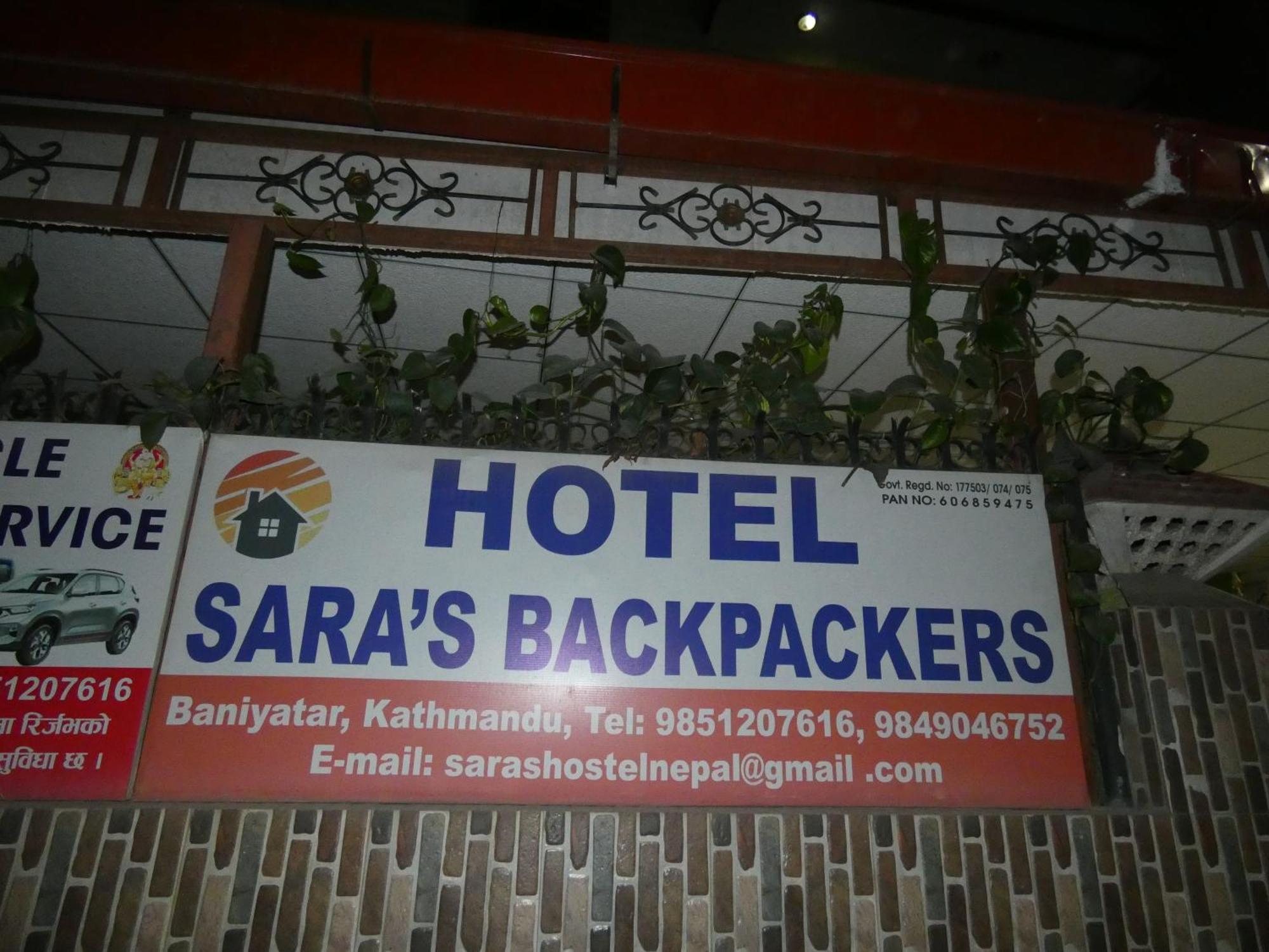 Sara'S Backpackers Hotel Katmandu Kültér fotó